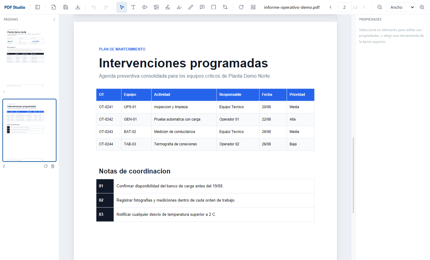 Navegación y organización de páginas